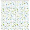 Ambesonne Feminine Shower Curtain, Design in The Palace of The Cartoon Bathtub Cabinet Mirror Washroom, Cloth Fabric Bathroom Decor Set with Hooks, 69″ W x 75″ L, Beige Pink(Pale Green Pale Blue)