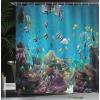 Ambesonne Feminine Shower Curtain, Design in The Palace of The Cartoon Bathtub Cabinet Mirror Washroom, Cloth Fabric Bathroom Decor Set with Hooks, 69″ W x 75″ L, Beige Pink(Purple Lilac)