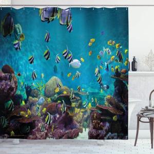 Ambesonne Feminine Shower Curtain, Design in The Palace of The Cartoon Bathtub Cabinet Mirror Washroom, Cloth Fabric Bathroom Decor Set with Hooks, 69″ W x 75″ L, Beige Pink(Purple Lilac)