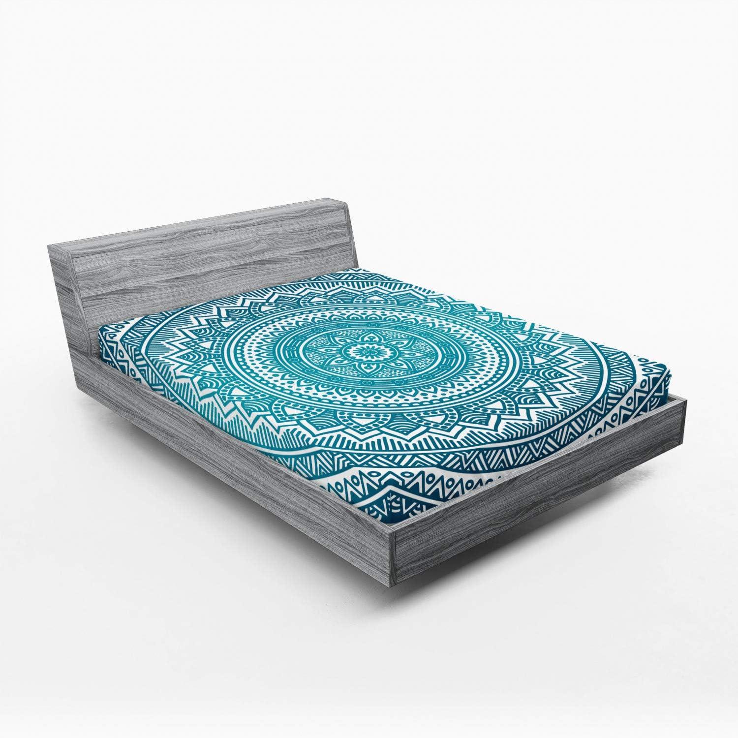 imageAmbesonne Cars Fitted Sheet Vibrant Drawing Cars Driving on The Roads Traffic Urban Themed Design Bed Cover with AllRound Elastic Deep Pocket for Comfort Full Size Grey GreenDark Turquoise