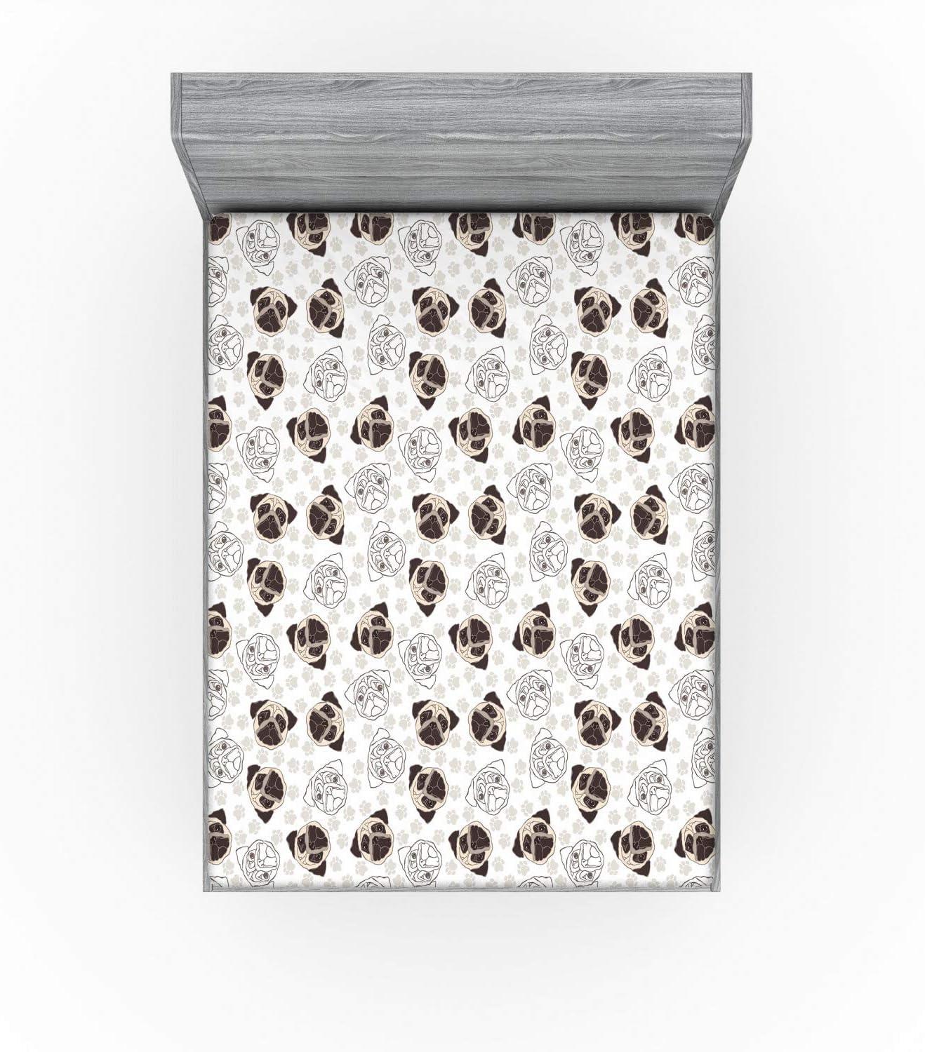 imageAmbesonne Cars Fitted Sheet Vibrant Drawing Cars Driving on The Roads Traffic Urban Themed Design Bed Cover with AllRound Elastic Deep Pocket for Comfort Full Size Grey GreenBeige Brown Tan