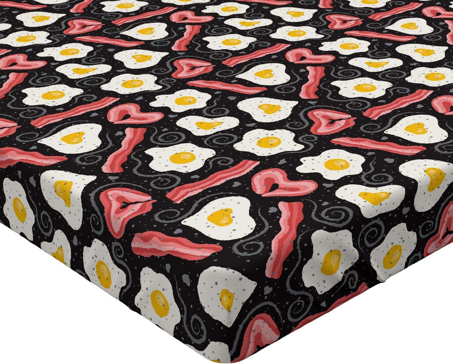 imageAmbesonne Cars Fitted Sheet Vibrant Drawing Cars Driving on The Roads Traffic Urban Themed Design Bed Cover with AllRound Elastic Deep Pocket for Comfort Full Size Grey GreenCroal Dark Grey