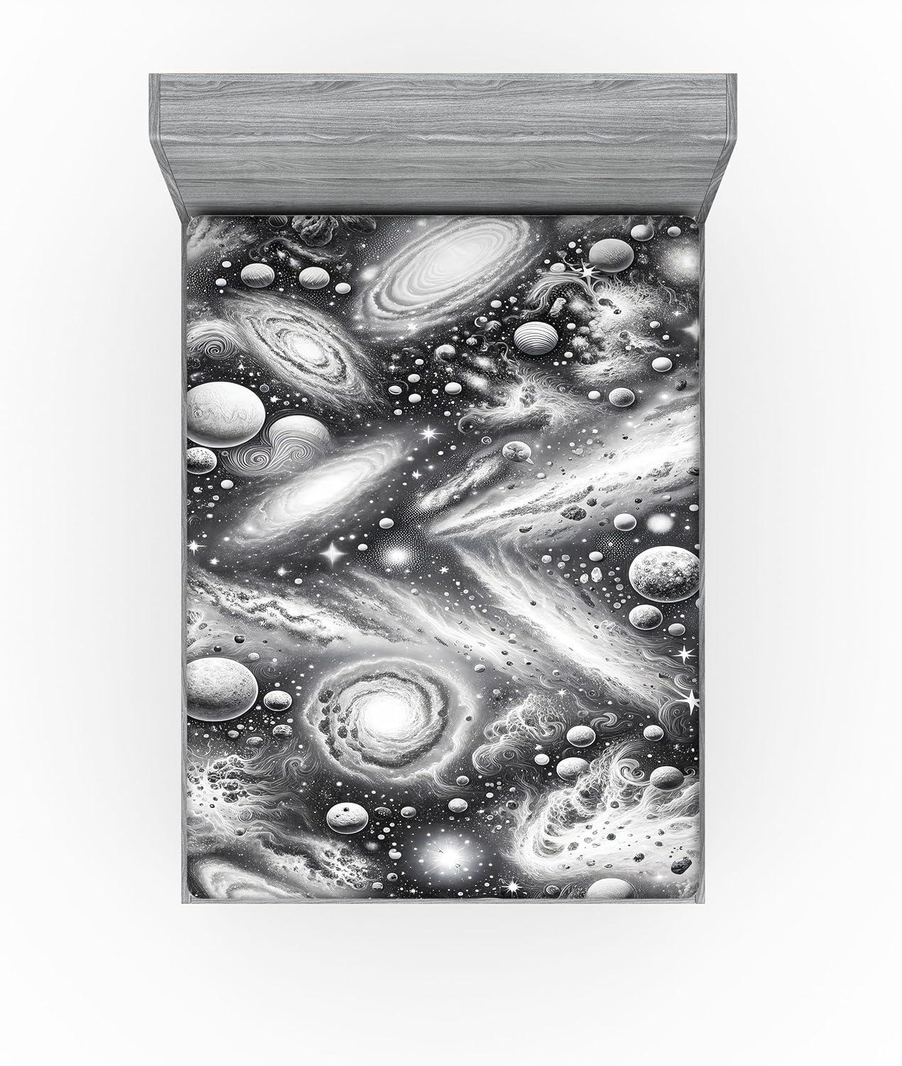 imageAmbesonne Cars Fitted Sheet Vibrant Drawing Cars Driving on The Roads Traffic Urban Themed Design Bed Cover with AllRound Elastic Deep Pocket for Comfort Full Size Grey GreenDark Grey Off White