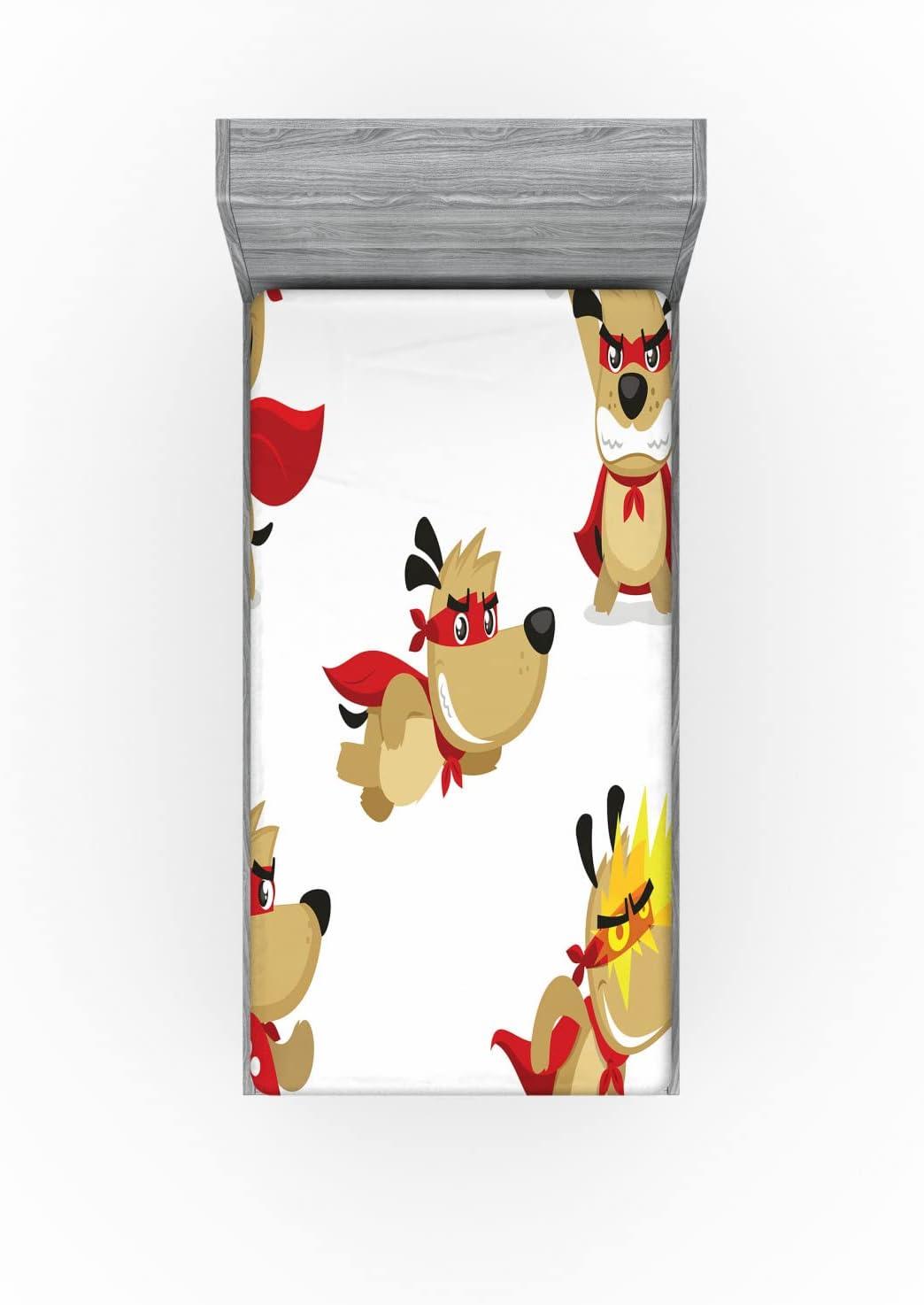 imageAmbesonne Cars Fitted Sheet Vibrant Drawing Cars Driving on The Roads Traffic Urban Themed Design Bed Cover with AllRound Elastic Deep Pocket for Comfort Full Size Grey GreenCream Red