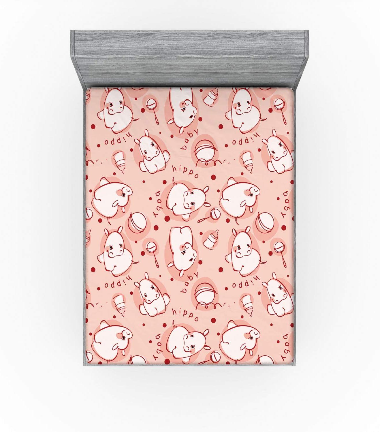 imageAmbesonne Cars Fitted Sheet Vibrant Drawing Cars Driving on The Roads Traffic Urban Themed Design Bed Cover with AllRound Elastic Deep Pocket for Comfort Full Size Grey GreenCoral Rose