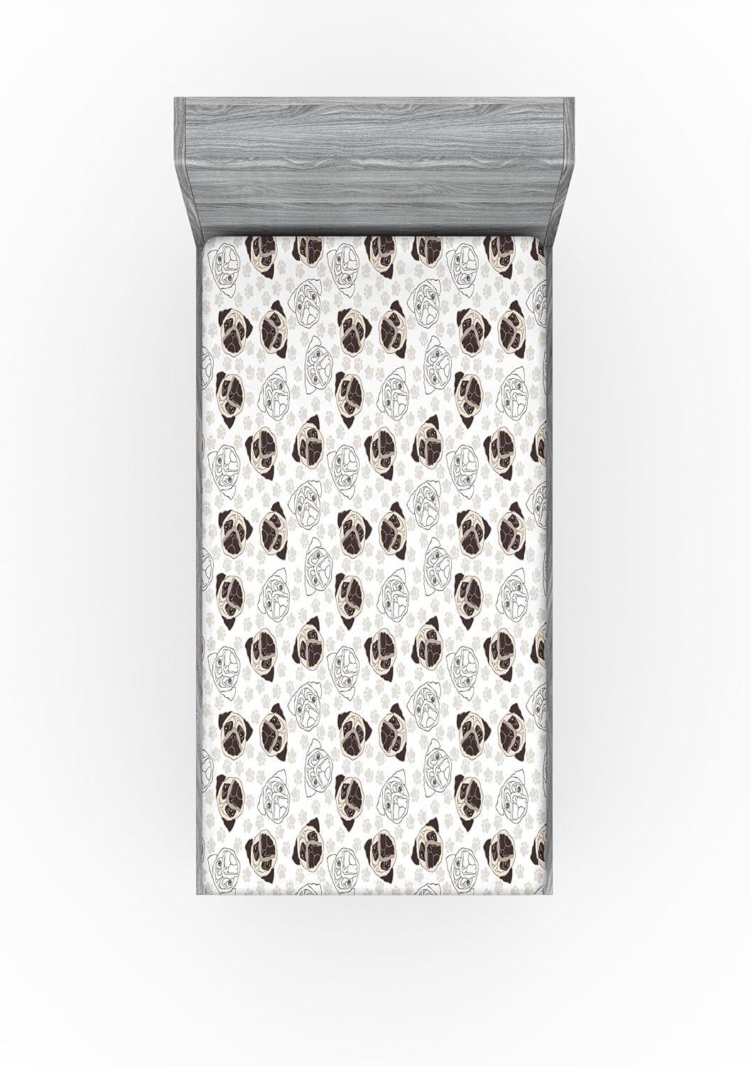 imageAmbesonne Cars Fitted Sheet Vibrant Drawing Cars Driving on The Roads Traffic Urban Themed Design Bed Cover with AllRound Elastic Deep Pocket for Comfort Full Size Grey GreenBeige Brown Tan