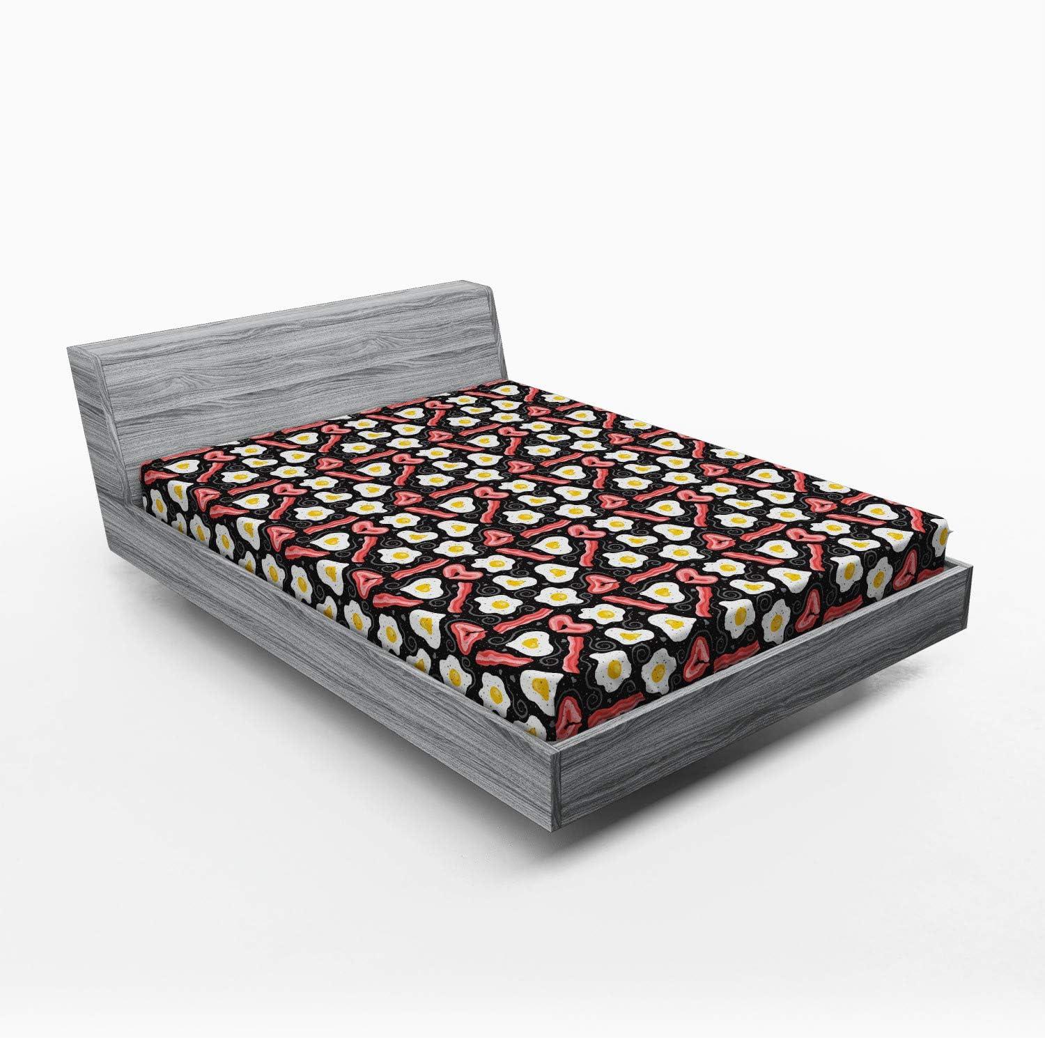 imageAmbesonne Cars Fitted Sheet Vibrant Drawing Cars Driving on The Roads Traffic Urban Themed Design Bed Cover with AllRound Elastic Deep Pocket for Comfort Full Size Grey GreenCroal Dark Grey