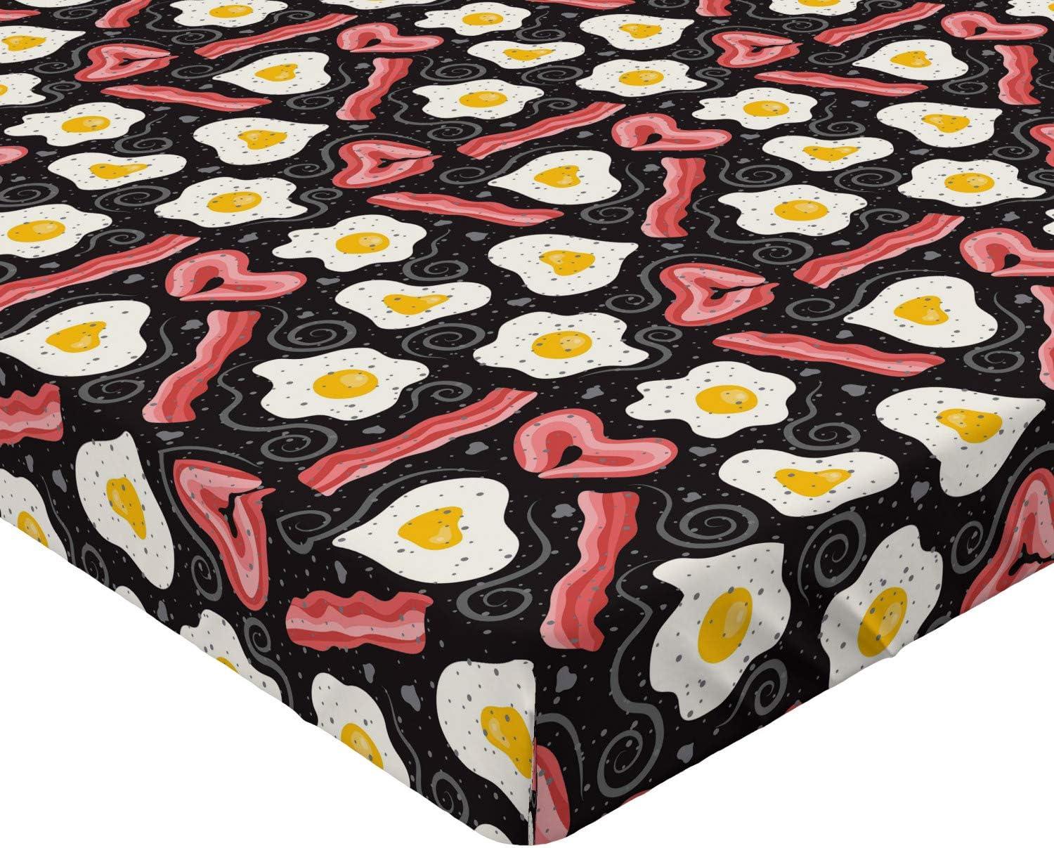imageAmbesonne Cars Fitted Sheet Vibrant Drawing Cars Driving on The Roads Traffic Urban Themed Design Bed Cover with AllRound Elastic Deep Pocket for Comfort Full Size Grey GreenCroal Dark Grey