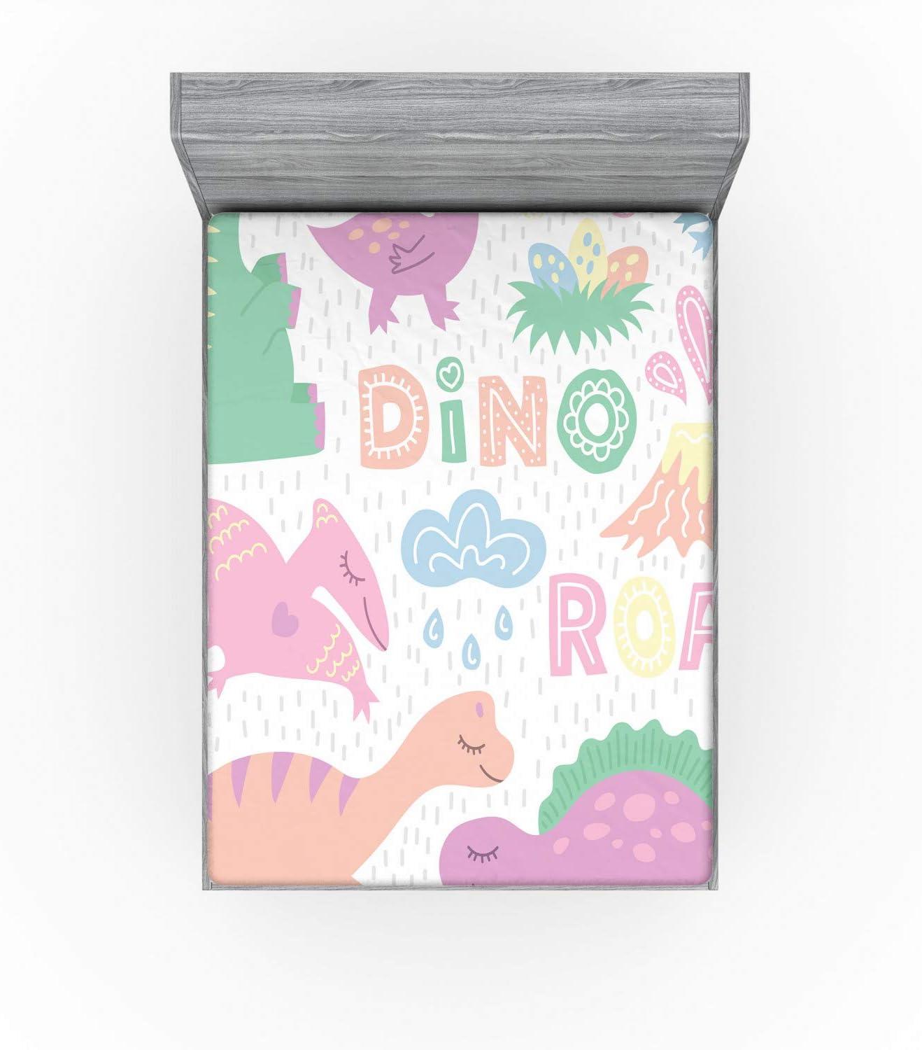 imageAmbesonne Cars Fitted Sheet Vibrant Drawing Cars Driving on The Roads Traffic Urban Themed Design Bed Cover with AllRound Elastic Deep Pocket for Comfort Full Size Grey GreenPink Blue