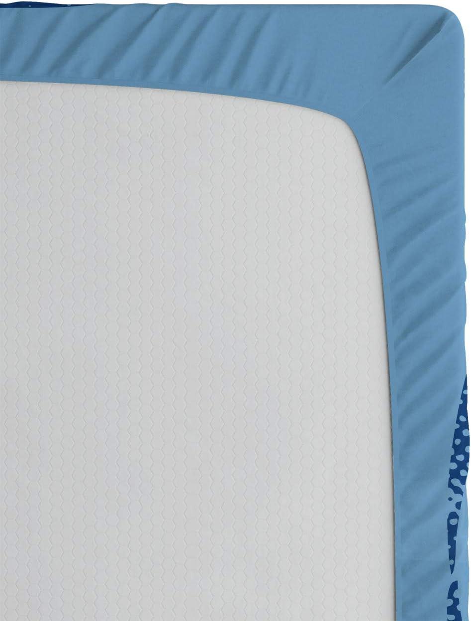 imageAmbesonne Colorful Fitted Sheet Camping Equipment Outdoor Activity Adventure in Nature Theme Bed Cover with AllRound Elastic Deep Pocket for Comfort Full Size Light GreenMidnight Blue