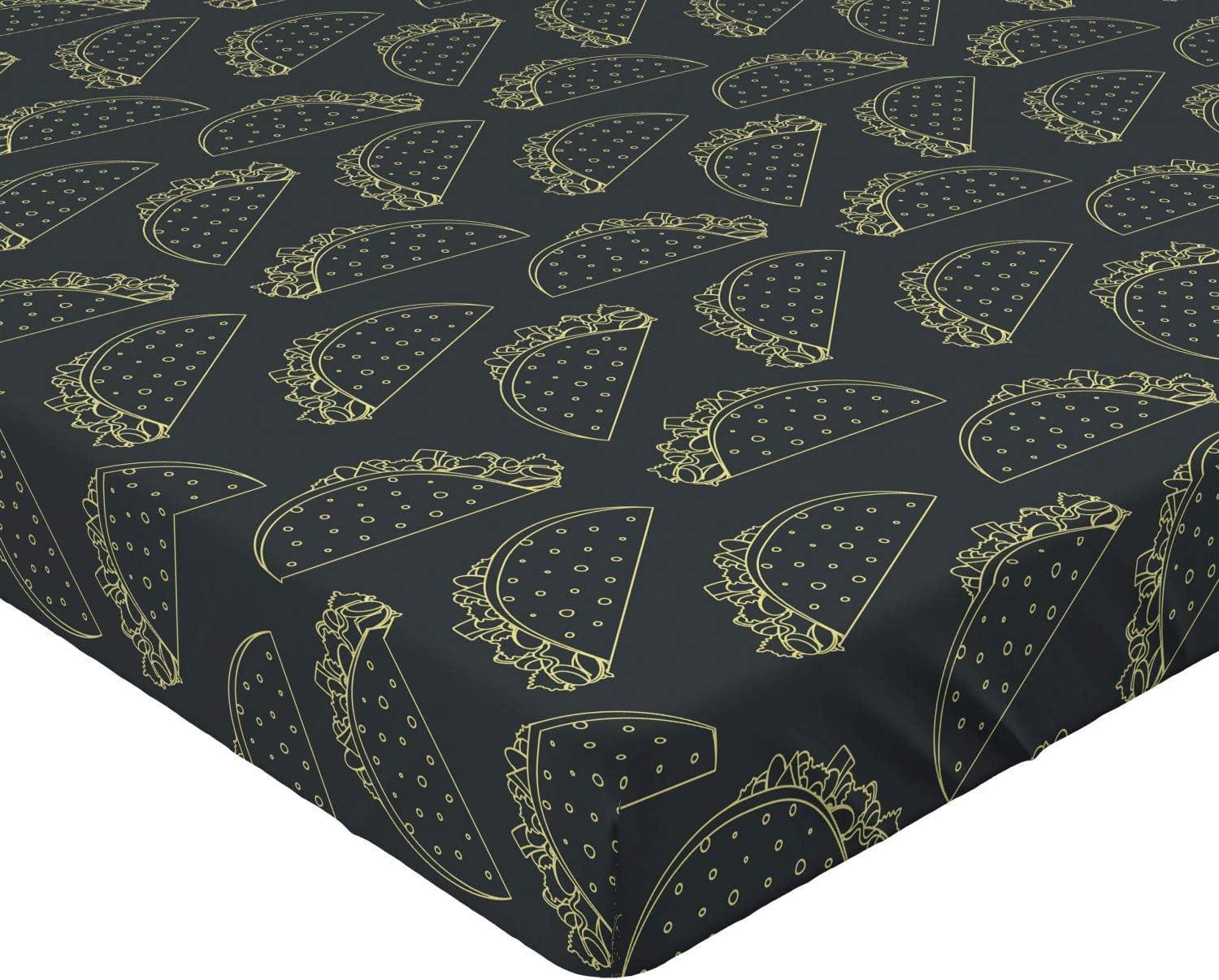 imageAmbesonne Colorful Fitted Sheet Camping Equipment Outdoor Activity Adventure in Nature Theme Bed Cover with AllRound Elastic Deep Pocket for Comfort Full Size Light GreenCharcoal