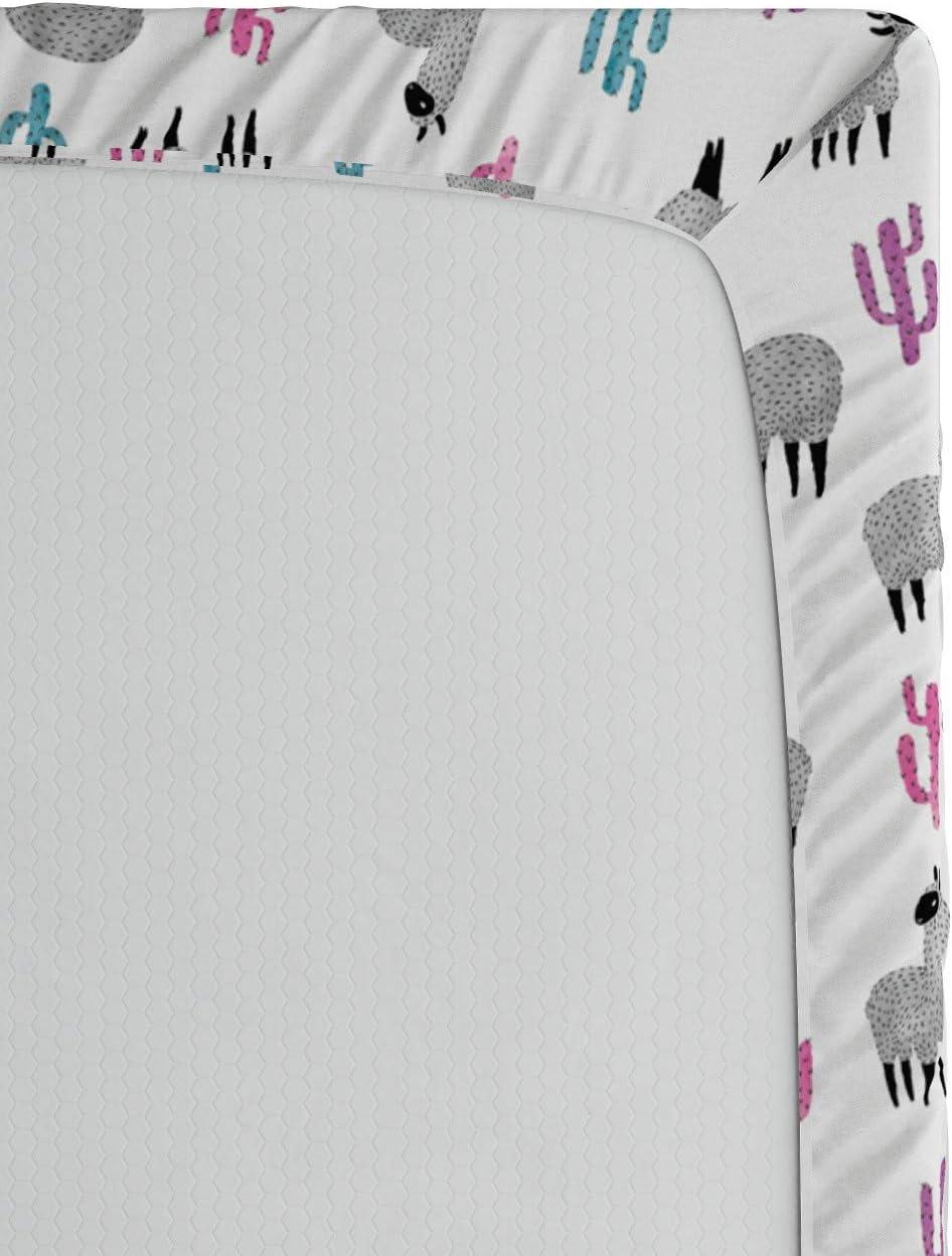 imageAmbesonne Colorful Fitted Sheet Camping Equipment Outdoor Activity Adventure in Nature Theme Bed Cover with AllRound Elastic Deep Pocket for Comfort Full Size Light GreenWhite