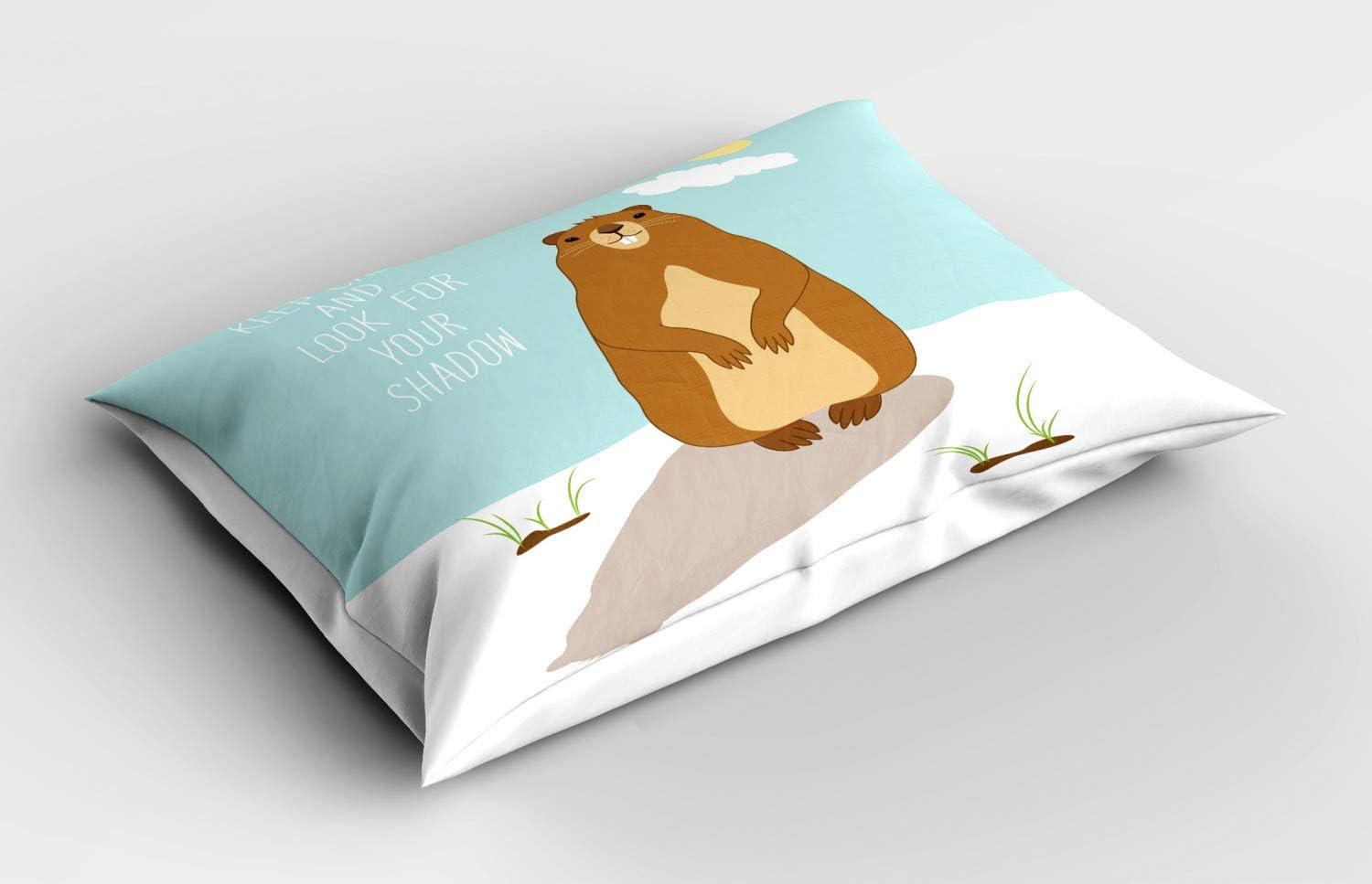 imageAmbesonne Modern Art Pillow Sham Gradient Digital Pale Color Layout New Counter Culture Art Print Decorative Standard King Size Printed Pillowcase 36 X 20 Brown Tan GreyPale Blue and Ginger