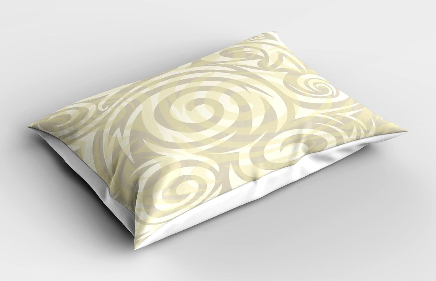 imageAmbesonne Modern Art Pillow Sham Gradient Digital Pale Color Layout New Counter Culture Art Print Decorative Standard King Size Printed Pillowcase 36 X 20 Brown Tan GreyKhaki Beige