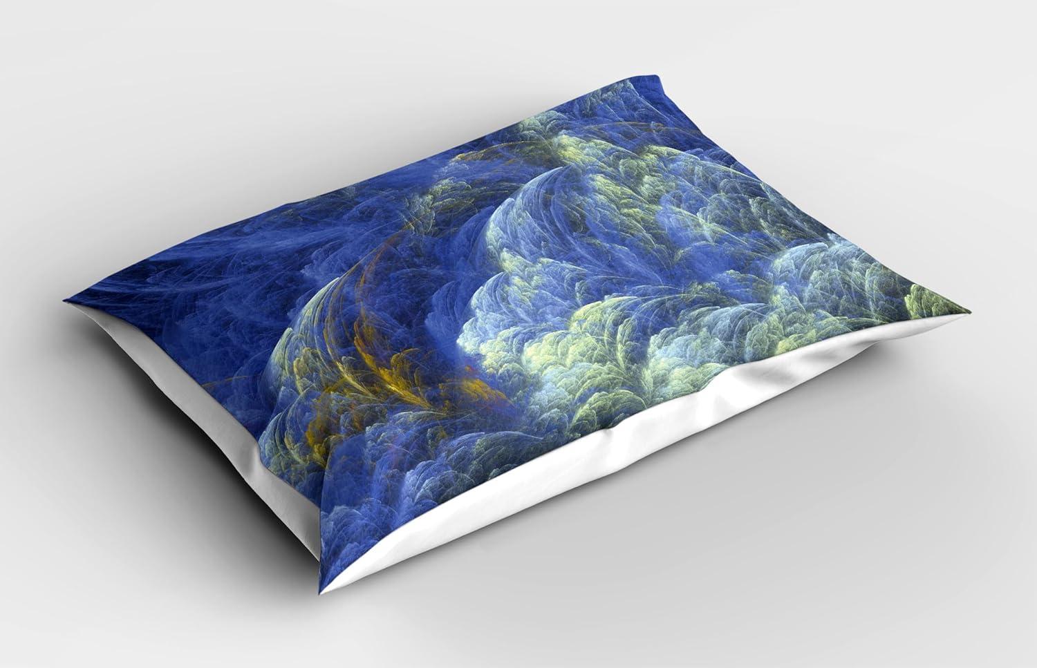 imageAmbesonne Modern Art Pillow Sham Gradient Digital Pale Color Layout New Counter Culture Art Print Decorative Standard King Size Printed Pillowcase 36 X 20 Brown Tan GreyBlue Pale Yellow