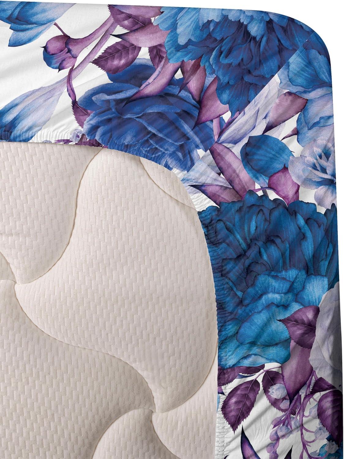 imageAmbesonne Tropical Sheet Set Neutral Colors Boho Silhouettes of Exotic Jungle Leaves Gothic Vibes Fitted and Flat Sheet with Pillowcases Bedding Accent 4 Piece Set Queen Charcoal Grey Pale GreyDark Violet Dark Magenta