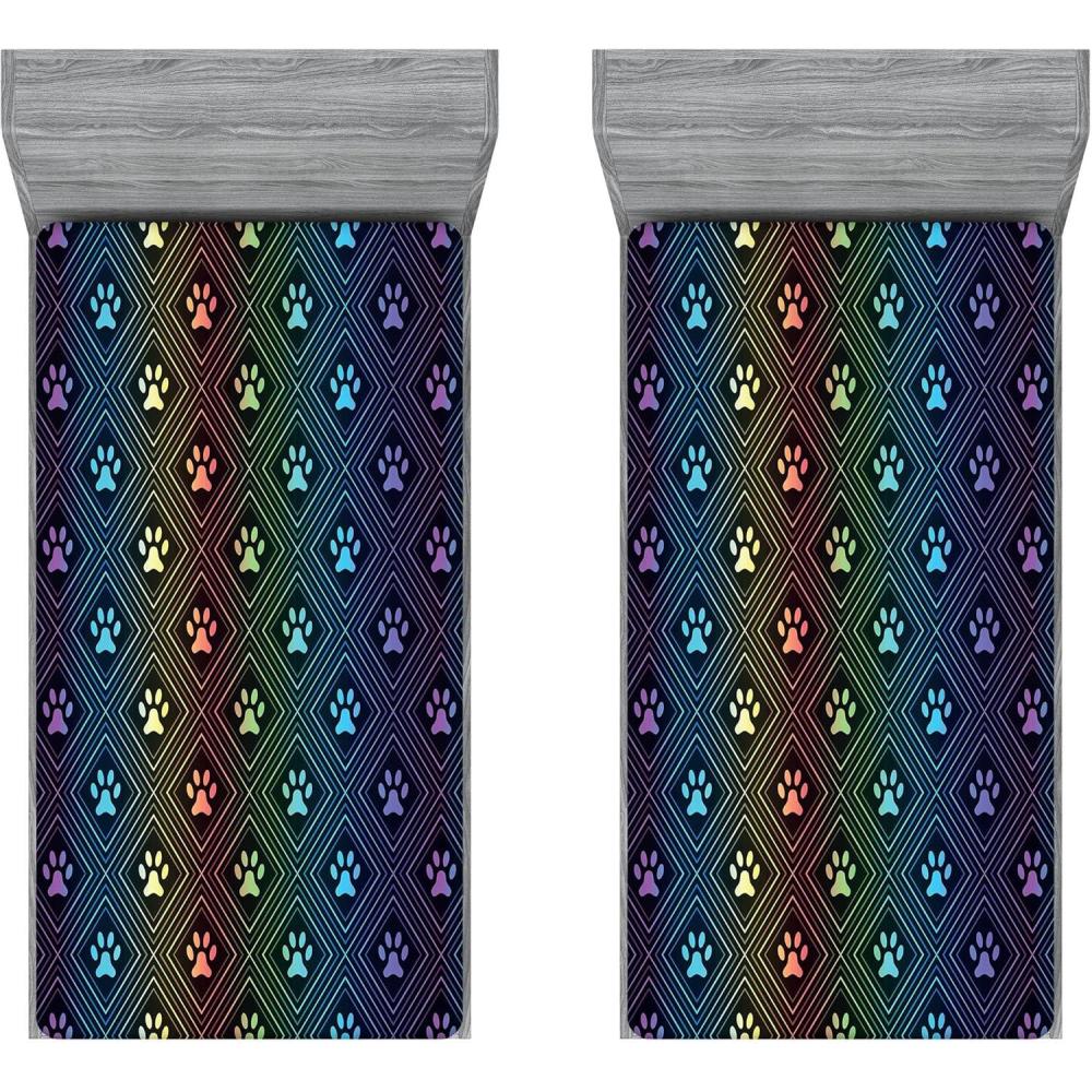 imageAmbesonne Cars Fitted Sheet Vibrant Drawing Cars Driving on The Roads Traffic Urban Themed Design Bed Cover with AllRound Elastic Deep Pocket for Comfort Full Size Grey GreenPurple Green