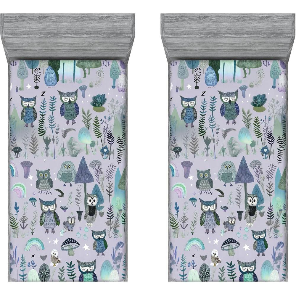 imageAmbesonne Cars Fitted Sheet Vibrant Drawing Cars Driving on The Roads Traffic Urban Themed Design Bed Cover with AllRound Elastic Deep Pocket for Comfort Full Size Grey GreenPastel Purple Pale Teal