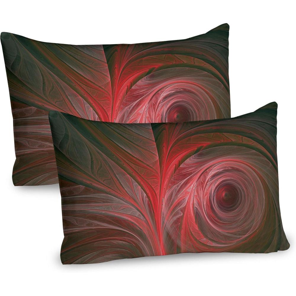 imageAmbesonne Modern Art Pillow Sham Gradient Digital Pale Color Layout New Counter Culture Art Print Decorative Standard King Size Printed Pillowcase 36 X 20 Brown Tan GreyCoral Red