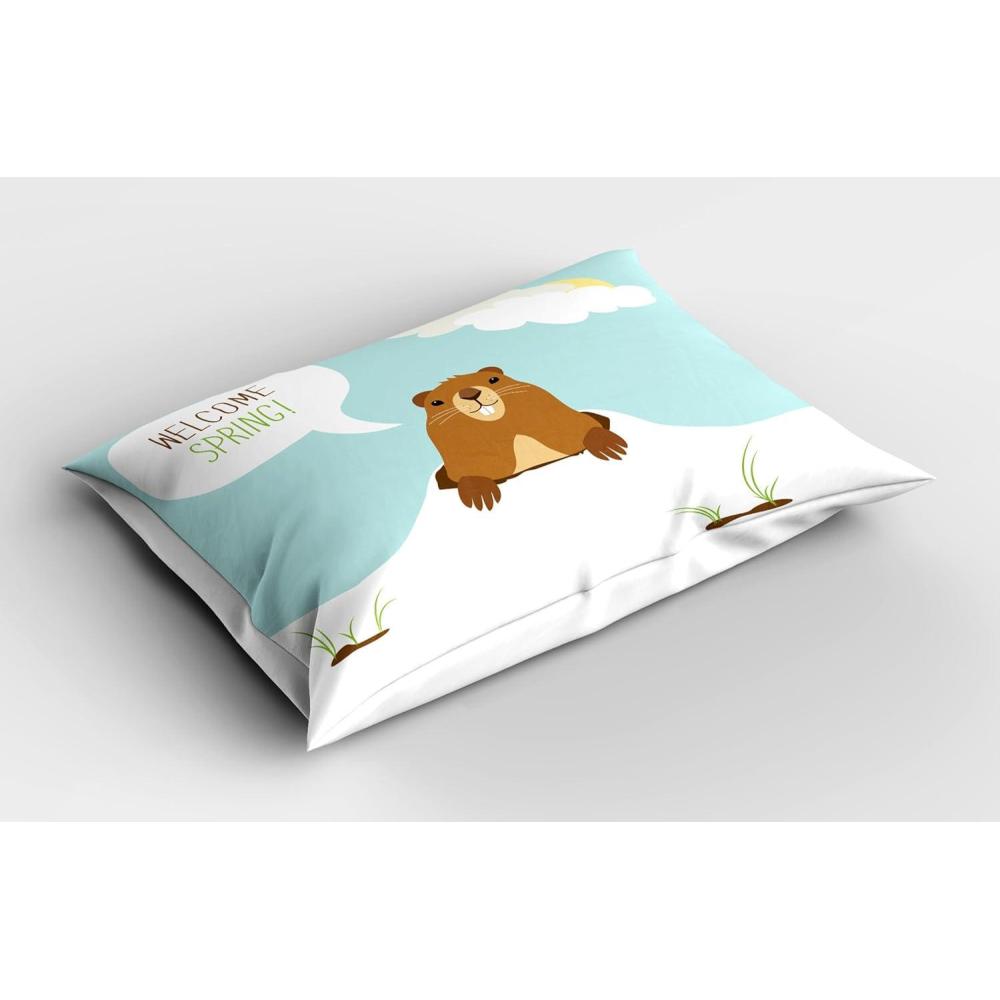 imageAmbesonne Modern Art Pillow Sham Gradient Digital Pale Color Layout New Counter Culture Art Print Decorative Standard King Size Printed Pillowcase 36 X 20 Brown Tan GreyPale Blue Ginger White