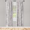 Ambesonne Bohemian Blooms Curtains, Romantic Aura Pattern of Floral Boho with Neutral Leaves Print, Window Treatments 2 Panel Set for Living Room Bedroom, Pair of – 28″ x 95″, Pale Pink Lavender Blue(Taupe Grey and White)
