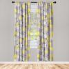 Ambesonne Bohemian Blooms Curtains, Romantic Aura Pattern of Floral Boho with Neutral Leaves Print, Window Treatments 2 Panel Set for Living Room Bedroom, Pair of – 28″ x 95″, Pale Pink Lavender Blue(Taupe Grey White Yellow)