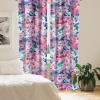 Ambesonne Bohemian Blooms Curtains, Romantic Aura Pattern of Floral Boho with Neutral Leaves Print, Window Treatments 2 Panel Set for Living Room Bedroom, Pair of – 28″ x 95″, Pale Pink Lavender Blue(Pale Pink Hot Pink Quartz)