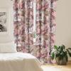 Ambesonne Bohemian Blooms Curtains, Romantic Aura Pattern of Floral Boho with Neutral Leaves Print, Window Treatments 2 Panel Set for Living Room Bedroom, Pair of – 28″ x 95″, Pale Pink Lavender Blue(Pastel Pink and Pale Redwood)