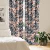 Ambesonne Bohemian Blooms Curtains, Romantic Aura Pattern of Floral Boho with Neutral Leaves Print, Window Treatments 2 Panel Set for Living Room Bedroom, Pair of – 28″ x 95″, Pale Pink Lavender Blue(Peach Hunter Green Grey)