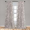 Ambesonne Bohemian Blooms Curtains, Romantic Aura Pattern of Floral Boho with Neutral Leaves Print, Window Treatments 2 Panel Set for Living Room Bedroom, Pair of – 28″ x 95″, Pale Pink Lavender Blue(Pale Mauve and Pale Seafoam)