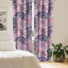 Ambesonne Bohemian Blooms Curtains, Romantic Aura Pattern of Floral Boho with Neutral Leaves Print, Window Treatments 2 Panel Set for Living Room Bedroom, Pair of – 28″ x 95″, Pale Pink Lavender Blue(Soft Pink Eggplant Coral)