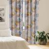 Ambesonne Bohemian Blooms Curtains, Romantic Aura Pattern of Floral Boho with Neutral Leaves Print, Window Treatments 2 Panel Set for Living Room Bedroom, Pair of – 28″ x 95″, Pale Pink Lavender Blue(Pale Vermilion and Slate Blue)
