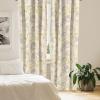 Ambesonne Bohemian Blooms Curtains, Romantic Aura Pattern of Floral Boho with Neutral Leaves Print, Window Treatments 2 Panel Set for Living Room Bedroom, Pair of – 28″ x 95″, Pale Pink Lavender Blue(Champagne Purpleblue)