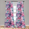 Ambesonne Bohemian Blooms Curtains, Romantic Aura Pattern of Floral Boho with Neutral Leaves Print, Window Treatments 2 Panel Set for Living Room Bedroom, Pair of – 28″ x 95″, Pale Pink Lavender Blue(Pale Pink Hot Pink Quartz)