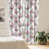 Ambesonne Bohemian Blooms Curtains, Romantic Aura Pattern of Floral Boho with Neutral Leaves Print, Window Treatments 2 Panel Set for Living Room Bedroom, Pair of – 28″ x 95″, Pale Pink Lavender Blue(Pale Pink Laurel Green)
