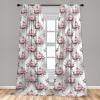 Ambesonne Bohemian Blooms Curtains, Romantic Aura Pattern of Floral Boho with Neutral Leaves Print, Window Treatments 2 Panel Set for Living Room Bedroom, Pair of – 28″ x 95″, Pale Pink Lavender Blue(Pale Pink Laurel Green)