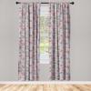 Ambesonne Bohemian Blooms Curtains, Romantic Aura Pattern of Floral Boho with Neutral Leaves Print, Window Treatments 2 Panel Set for Living Room Bedroom, Pair of – 28″ x 95″, Pale Pink Lavender Blue(Pale Pink Lavender Blue)