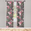 Ambesonne Bohemian Blooms Curtains, Romantic Aura Pattern of Floral Boho with Neutral Leaves Print, Window Treatments 2 Panel Set for Living Room Bedroom, Pair of – 28″ x 95″, Pale Pink Lavender Blue(Pastel Pink and Olive Green)