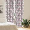 Ambesonne Bohemian Blooms Curtains, Romantic Aura Pattern of Floral Boho with Neutral Leaves Print, Window Treatments 2 Panel Set for Living Room Bedroom, Pair of – 28″ x 95″, Pale Pink Lavender Blue(Taupe Grey Hot Pink Ivory)