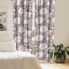 Ambesonne Bohemian Blooms Curtains, Romantic Aura Pattern of Floral Boho with Neutral Leaves Print, Window Treatments 2 Panel Set for Living Room Bedroom, Pair of – 28″ x 95″, Pale Pink Lavender Blue(Pale Salmon Taupe Grey)