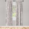 Ambesonne Bohemian Blooms Curtains, Romantic Aura Pattern of Floral Boho with Neutral Leaves Print, Window Treatments 2 Panel Set for Living Room Bedroom, Pair of – 28″ x 95″, Pale Pink Lavender Blue(Pale Mauve and Pale Seafoam)