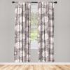 Ambesonne Bohemian Blooms Curtains, Romantic Aura Pattern of Floral Boho with Neutral Leaves Print, Window Treatments 2 Panel Set for Living Room Bedroom, Pair of – 28″ x 95″, Pale Pink Lavender Blue(Pale Salmon Taupe Grey)