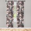 Ambesonne Bohemian Blooms Curtains, Romantic Aura Pattern of Floral Boho with Neutral Leaves Print, Window Treatments 2 Panel Set for Living Room Bedroom, Pair of – 28″ x 95″, Pale Pink Lavender Blue(Pale Mauve Taupe Eggshell)