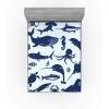 Ambesonne Cars Fitted Sheet, Vibrant Drawing Cars Driving on The Roads Traffic Urban Themed Design, Bed Cover with All-Round Elastic Deep Pocket for Comfort, Full Size, Grey Green(Blue Night)
