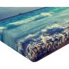 Ambesonne Cars Fitted Sheet, Vibrant Drawing Cars Driving on The Roads Traffic Urban Themed Design, Bed Cover with All-Round Elastic Deep Pocket for Comfort, Full Size, Grey Green(Cream Turquoise)