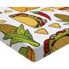 Ambesonne Cars Fitted Sheet, Vibrant Drawing Cars Driving on The Roads Traffic Urban Themed Design, Bed Cover with All-Round Elastic Deep Pocket for Comfort, Full Size, Grey Green(Lime)