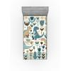 Ambesonne Cars Fitted Sheet, Vibrant Drawing Cars Driving on The Roads Traffic Urban Themed Design, Bed Cover with All-Round Elastic Deep Pocket for Comfort, Full Size, Grey Green(Slate Blue Off White Dusk)