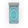 Ambesonne Cars Fitted Sheet, Vibrant Drawing Cars Driving on The Roads Traffic Urban Themed Design, Bed Cover with All-Round Elastic Deep Pocket for Comfort, Full Size, Grey Green(Dark Turquoise)