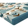 Ambesonne Cars Fitted Sheet, Vibrant Drawing Cars Driving on The Roads Traffic Urban Themed Design, Bed Cover with All-Round Elastic Deep Pocket for Comfort, Full Size, Grey Green(Slate Blue Off White Dusk)