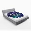 Ambesonne Colorful Fitted Sheet, Camping Equipment Outdoor Activity Adventure in Nature Theme, Bed Cover with All-Round Elastic Deep Pocket for Comfort, Full Size, Light Green(Indigo Green)